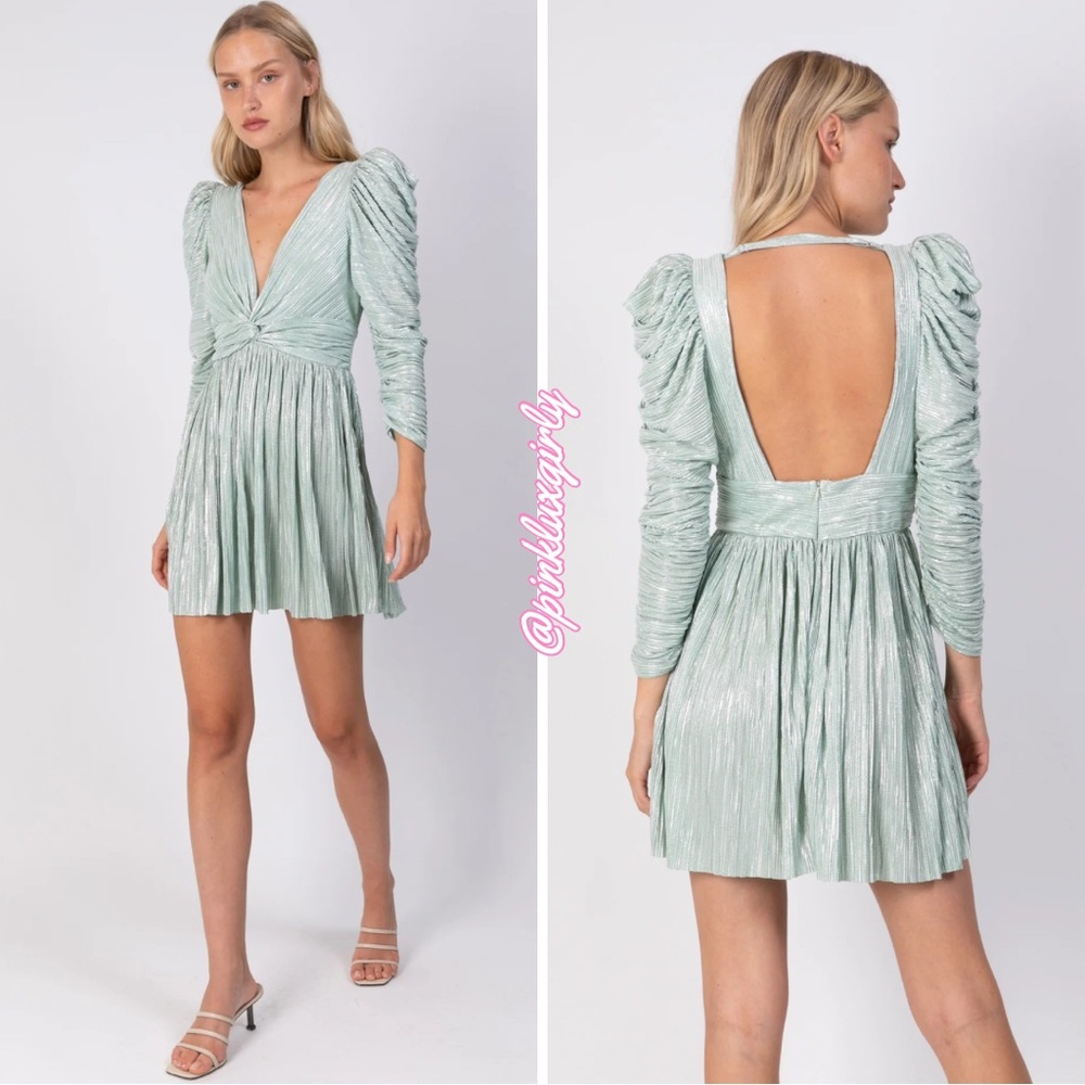 $348 Sabina Musayev Morgana Dress in Mint ✨